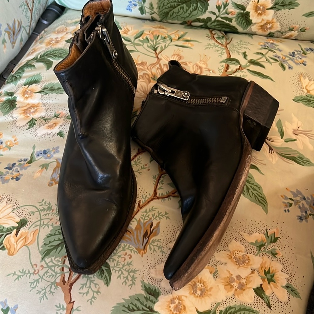 Frye Leather Ankle Western Boot